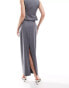 4th & Reckless tailored maxi skirt co-ord in grey