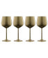 18 Oz Gold Stainless Steel White Wine Glasses, Set of 4