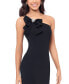 Juniors' Bow-Trim One-Shoulder Dress