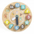 EUREKAKIDS Wooden nesting clock with cards to learn the hours