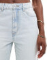 ASOS DESIGN relaxed mom jean in light blue with rip