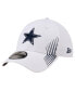 New Era Men's White Active 39Thirty Flex Hat