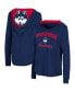 Women's Navy UConn Huskies Catalina Hoodie Long Sleeve T-shirt