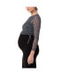 Maternity Layla Ruched Top Black/Storm