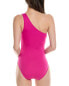 Carmen Marc Valvo One-Shoulder One-Piece Women's Pink 14