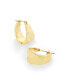 Gold Textured Hoop Earrings