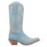 Dingo Flirty N' Fun Embroidered Snip Toe Cowboy Womens Blue Casual Boots DI171-