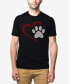 Paw Heart - Men's Premium Blend Word Art T-Shirt