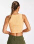 Pacsun perfect rib vest in sunset orange