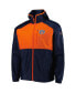 Men's Navy Auburn Tigers Flash Forward Full-Zip Windbreaker Jacket