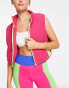 Daisy Street Active Neon gilet in pink