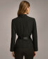 Donna Karan Women's Shawl-Collar Belted Blazer