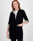 Women's Funnel-Neck Thigh-Length Zip Coat