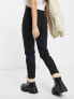 Bershka Petite comfort fit mom jean in black