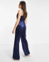 Little Mistress jumpsuit in navy