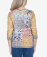 Petite Scottsdale Abstract Patchwork Printed Top