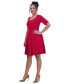 Women's Caroline Crepe Scoop-Neck Dress