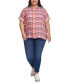 Plus Size Double Cloth Camp Shirt