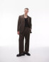 Topman relaxed suit trouser in khaki