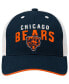 Big Boys Navy Chicago Bears Core Lockup Snapback Hat