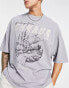 Футболка ASOS DESIGN Oversize Canada Grey