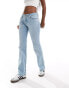 Levi's superlow boot cut jeans in bleach blue