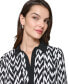 Women's Herringbone-Print Shirtdress