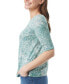 Women's Alanis Boat Neck Elbow-Sleeve T-Shirt