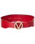 Valentino By Mario Valentino Justine Leather Belt Women's Red Md