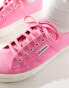 Superga 2790 pink flatform trainers