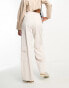 ASOS DESIGN Tall wide leg trouser with patch pockets in ecru