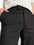 ASOS DESIGN slim smart trouser in charcoal