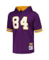 Men's Randy Moss Purple Minnesota Vikings Retired Player Name and Number Mesh Hoodie T-shirt