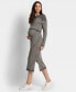 Women's Soft-Stretch Ribbed Sweater Midi Dress