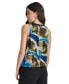 Women's Printed Chiffon Sleeveless Blouse