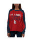 Women's Red, Navy St. Louis Cardinals Smash Raglan Long Sleeve T-shirt