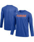 Men's Royal Florida Gators Logo Practice Performance Long Sleeve T-shirt