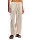 Women's Cotton Crochet Cargo Pants