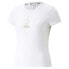 Puma X Baby Phat Fierce Fitted Tee Womens White Casual Tops 53512402