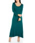 Women's Long Sleeve T-Shirt Maxi Dress