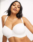 ASOS DESIGN Fuller Bust microfibre moulded multiway strapless bra in white