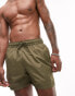 Topman 2 pack swim shorts in stone and khaki