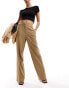 NA-KD tailored trousers in dark beige