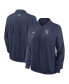 Women's Navy Seattle Mariners Authentic Collection Team Raglan Performance Full-Zip Jacket