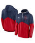 Men's Navy and Red St. Louis Cardinals Overview Half-Zip Hoodie Jacket