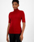 Women's Half-Sleeve Turtleneck Sweater