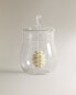 Borosilicate honey jar with lid