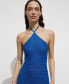 Women's Textured Lurex Knitted Dress