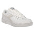 Diadora Magic Basket Low Icona Leather Lace Up Mens Off White, White Sneakers C