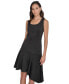 Women's Scoop-Neck Asymmetrical A-Line Dress